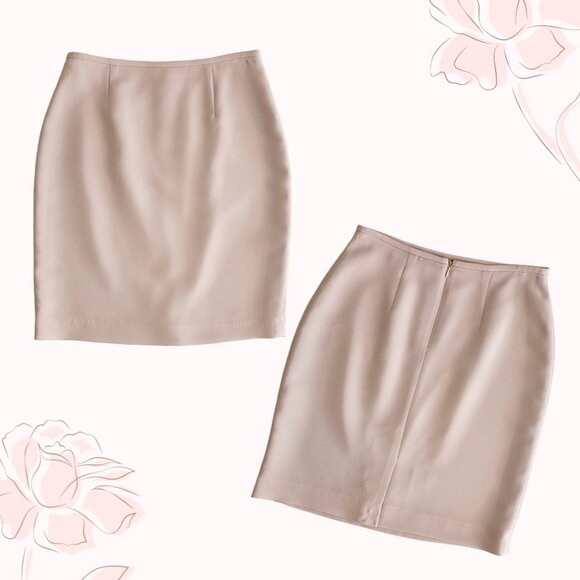 Petite Sophisticate Vintage Pencil Suit Skirt | NWT | 2P | Powder Pink - Picture 8 of 16